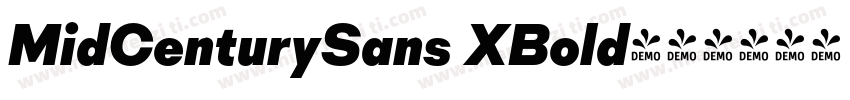 MidCenturySans XBold字体转换